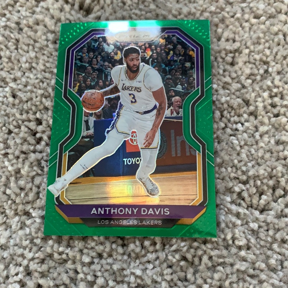2020 panini prizm green Anthony Davis Los Angeles
